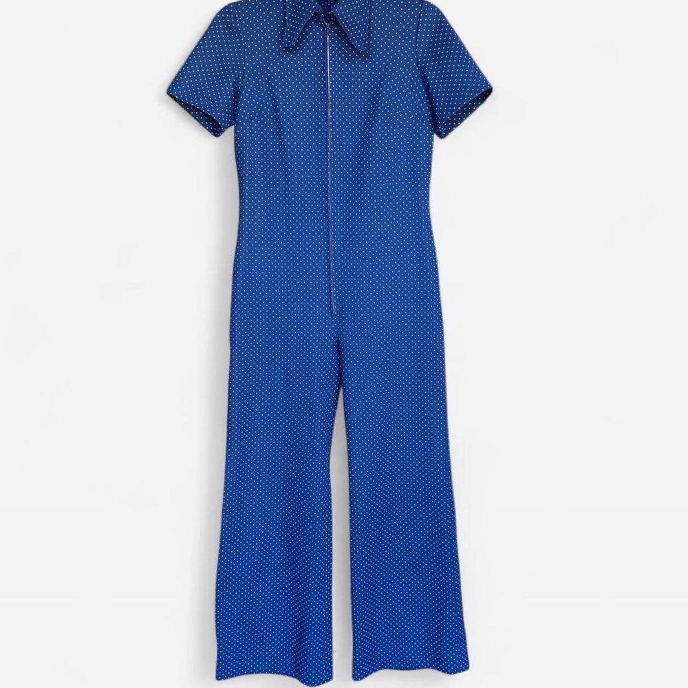 Vintage handmade 1970s jumpsuit with flare pants